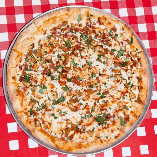 Chicken Ranch Pizza.
